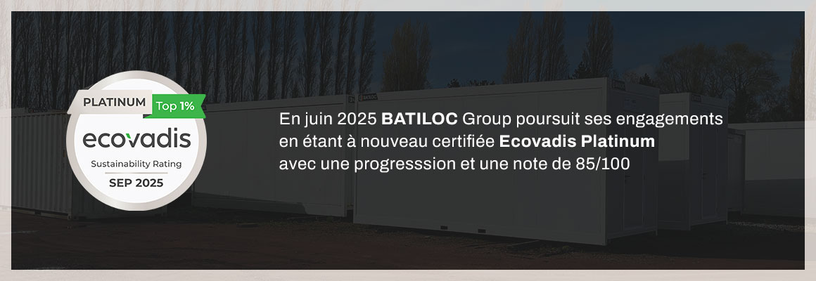 Batiloc Group certifié Ecovadis Platinum 2025