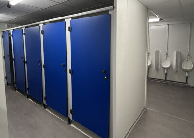 Vestiaires dans ensemble modulaire pour Framatom